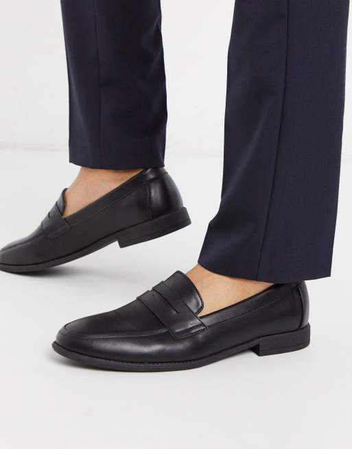 New Look PU loafer black ASOS