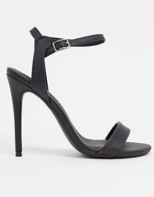 New Look pu stiletto in black | ASOS