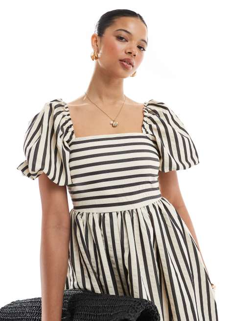 white midi dress silk Virginia Suiting Embroidered Midi Dress / White | MESHKI