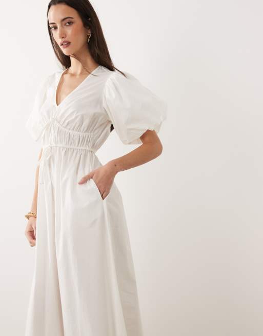 mint green midi dress Magda Mint Green Deep V Neck Halter A-line Midi Dress main image 1