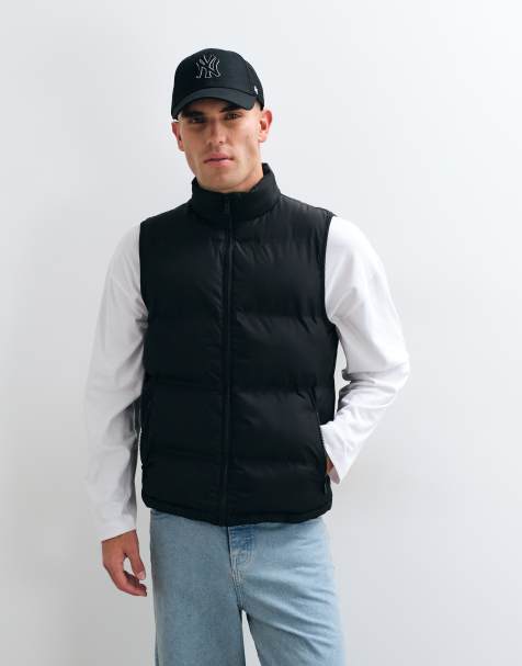 New Look puffer gilet in black  - view 1