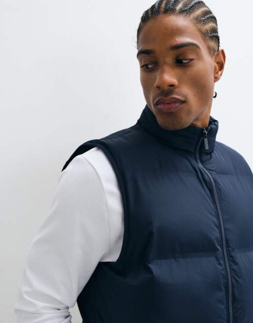 New Look puffer gilet in navy , 2 of 5