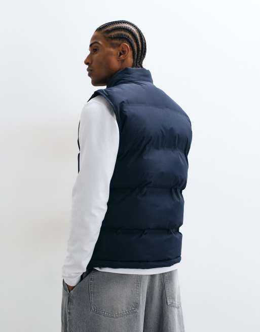 New Look puffer gilet in navy , 5 of 5