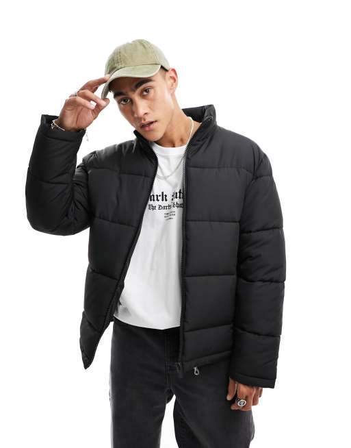 Mens puffer jacket sales new look