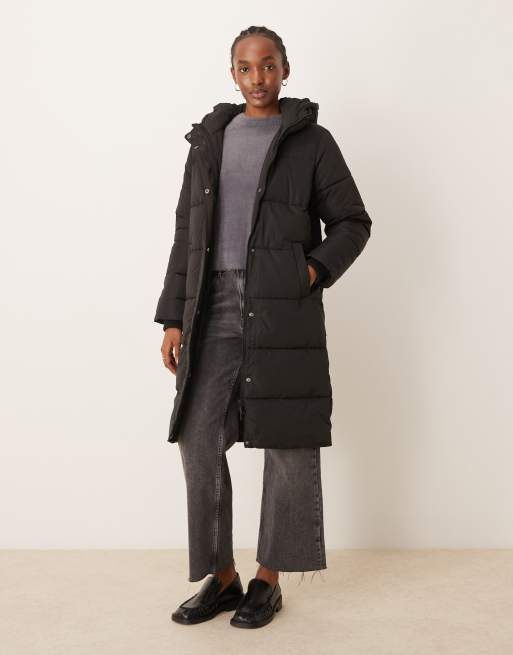 New look long puffer coat online