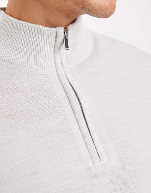 New Look - Pull à col zippé - Gris chiné, 4 de 5