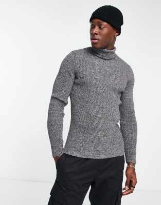 New Look - Pull à col ras roulé - Vison