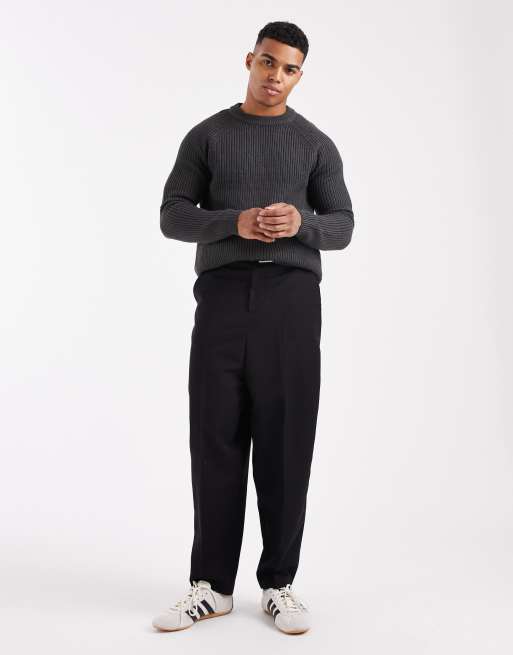 New Look - Pull en maille style pêcheur - Gris foncé, 2 de 5