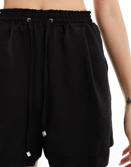 New Look pull on shorts in black, 3 of 5