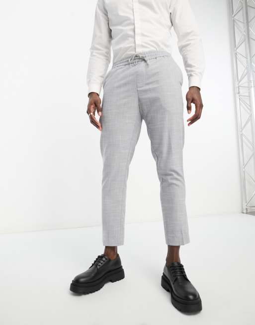 New Look skinny smart pants in gray