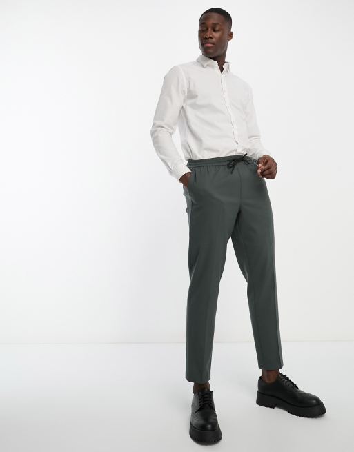 Green hot sale smart trousers