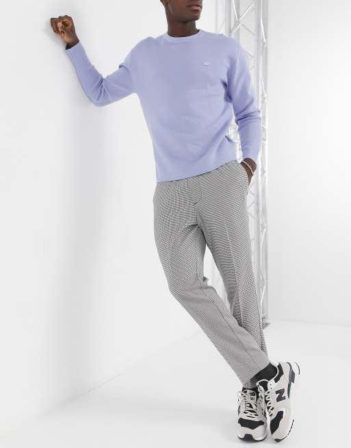 Download New Look pull on smart trousers in grey puppytooth check ...