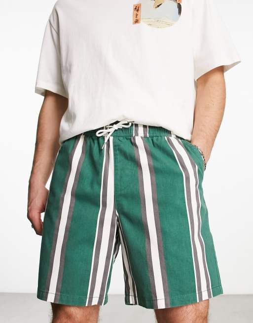 New look store striped shorts