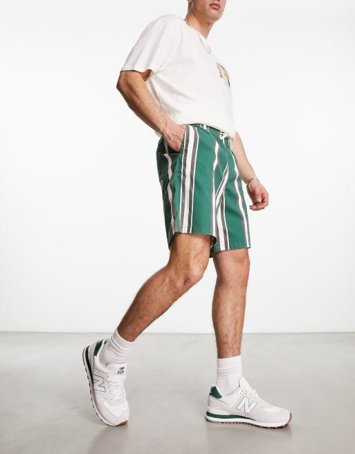 New look cheap striped shorts