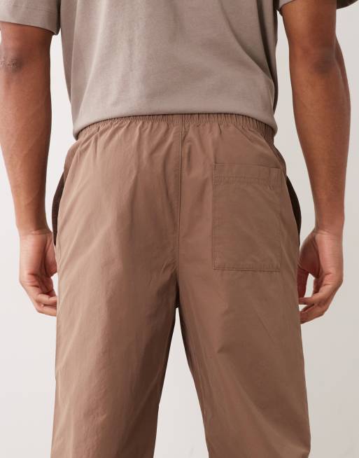 New Look pull on trousers in brown, 5 of 5
