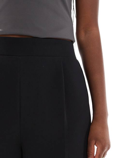 New Look pull on wide leg trouser in black, 4 of 5