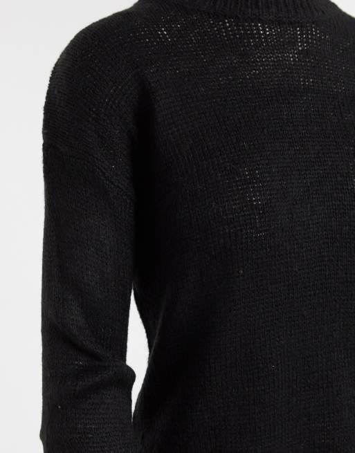 New Look - Pull ras de cou - Noir, 4 de 4