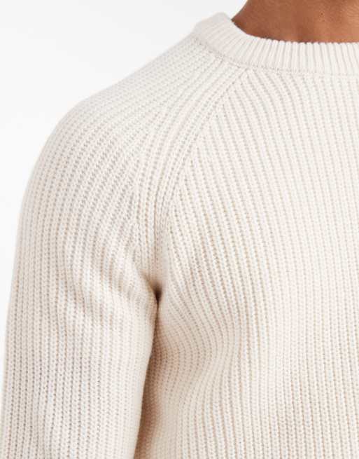 New Look - Pull ras de cou oversize - Écru, 5 de 5