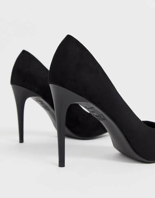 New Look - Pumps van imitatiesuède in zwart, 2 van 4