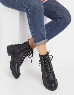new look quilted chelsea boots