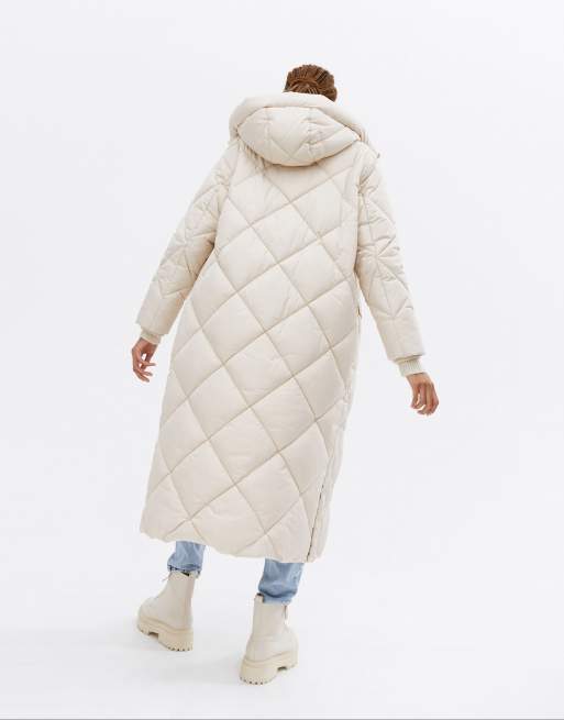 Long stone puffer discount coat