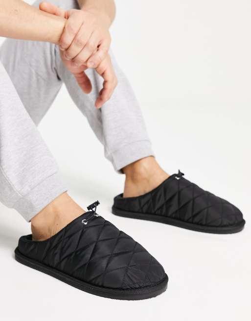 Quilted slippers hot sale