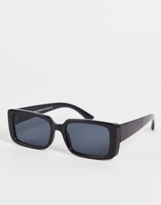 New Look rectangle sunglasses in black