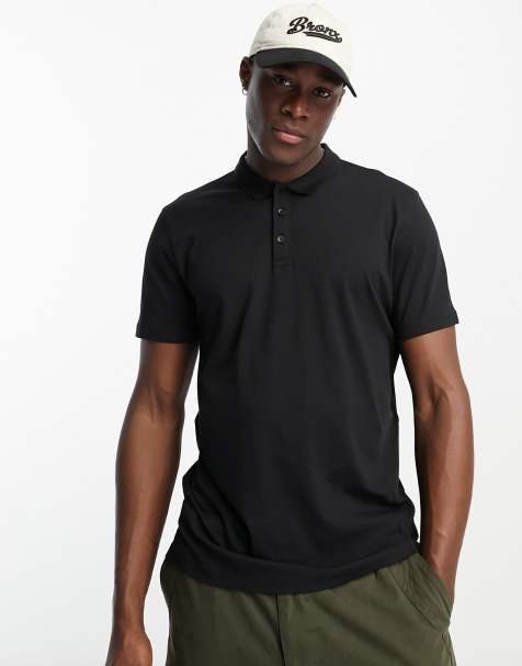 black shirt polo