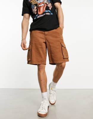 New Look Smart Shorts In Rust-red In Orange