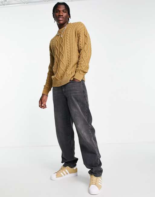 Camel round neck jumper sale