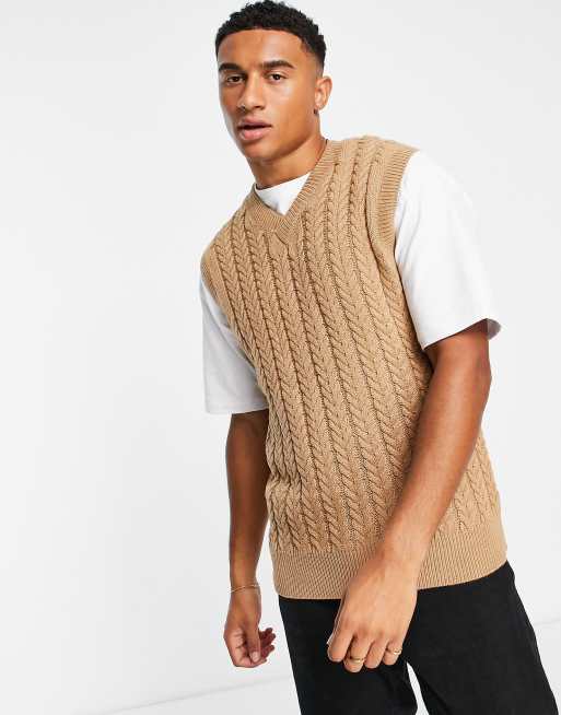 Leah knit vest - Sand