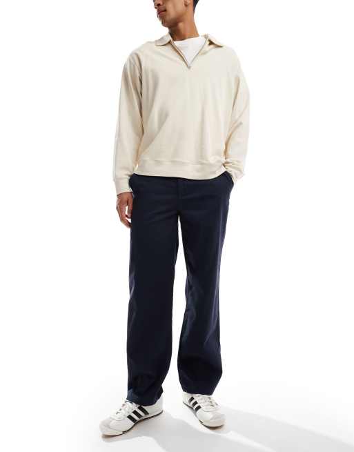 New Look – Relaxed Fit Chinohose in Marineblau, 2 von 5