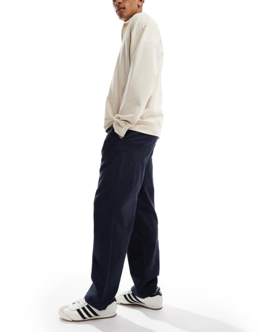 New Look – Relaxed Fit Chinohose in Marineblau, 3 von 5