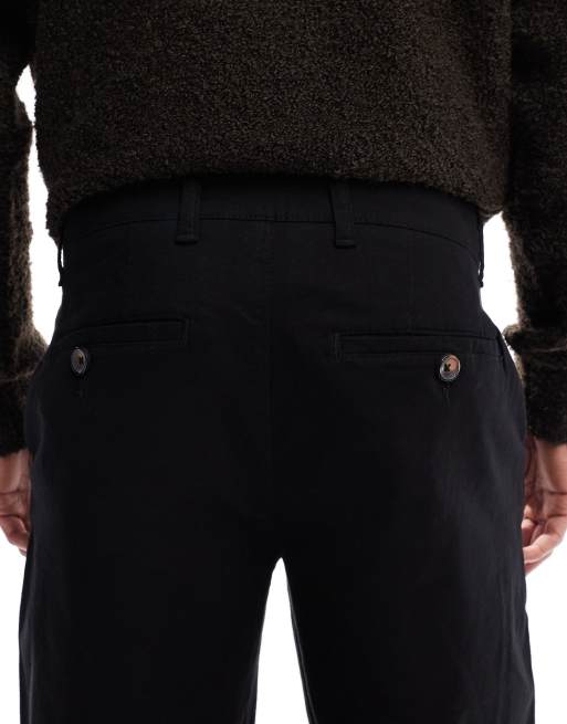 New Look relaxed fit chinos in black, 5 of 5