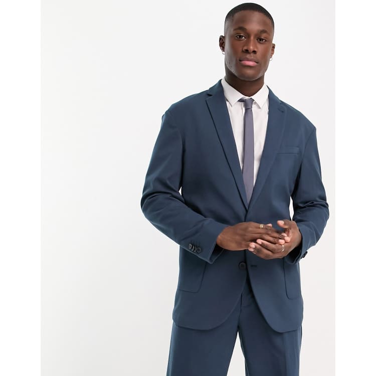 Navy blue suit jacket