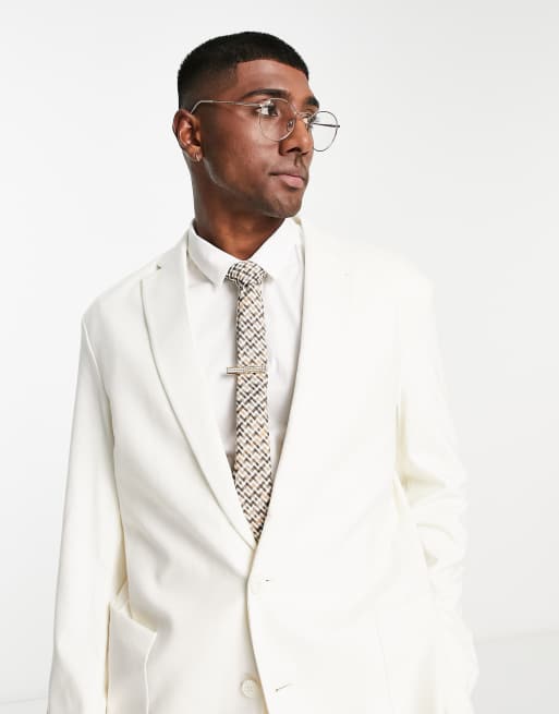 Look relaxed suit jacket off white | ASOS