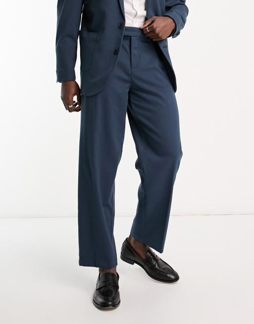 Navy blue suit pants