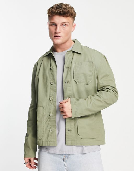 New Look relaxed jacket in khaki | ASOS
