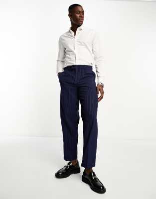 New Look skinny suit pant in bright blue