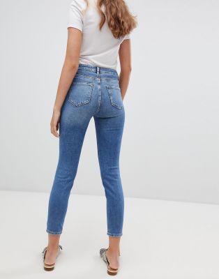 high waisted relaxed skinny jeans