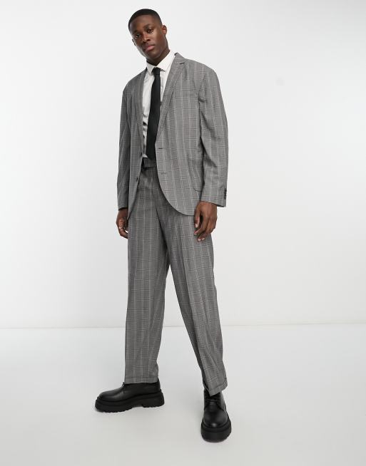 Grey heritage check cheap blazer dress