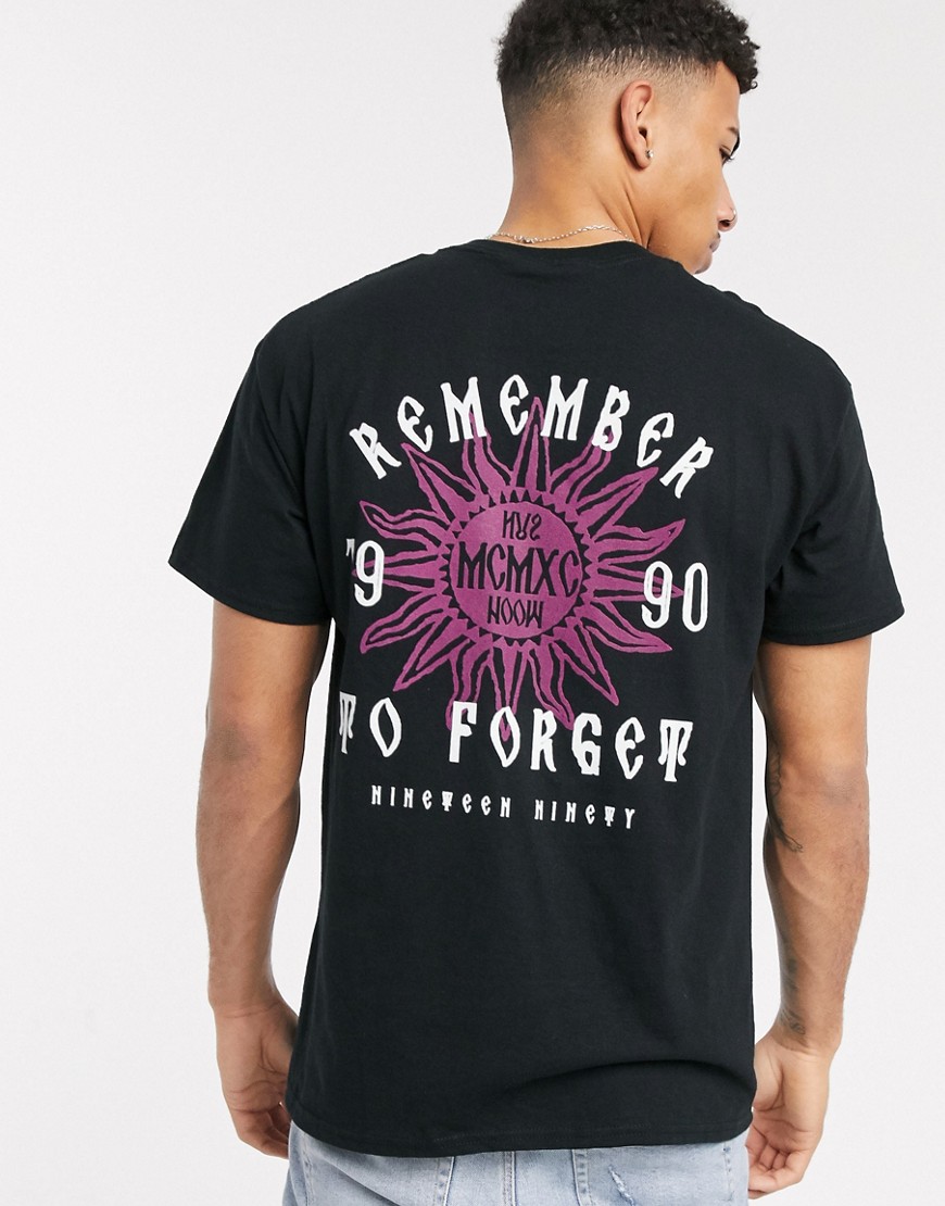 New Look - Remember - T-shirt met print voor- en achteraan in zwart