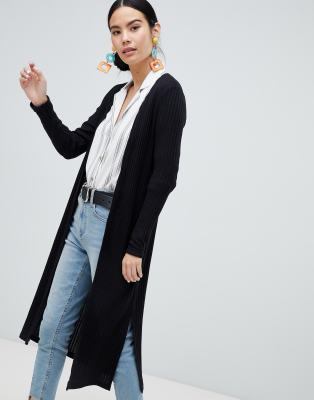 black midi cardigan