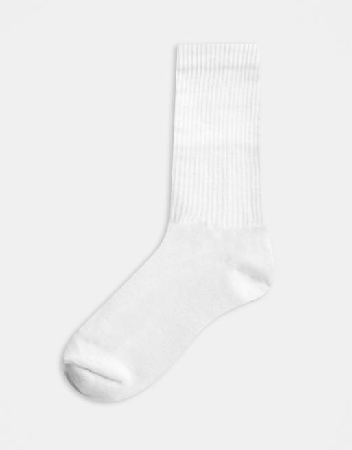 Plain white shop athletic socks