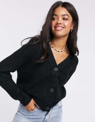 ribbed buttoned sweater