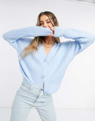 new look blue cardigan