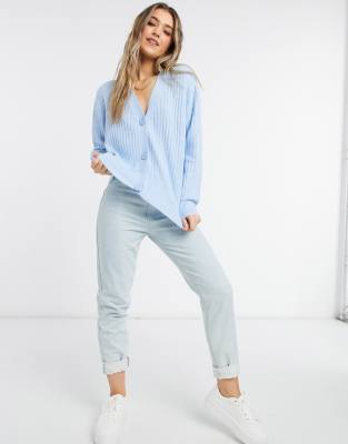 new look blue cardigan