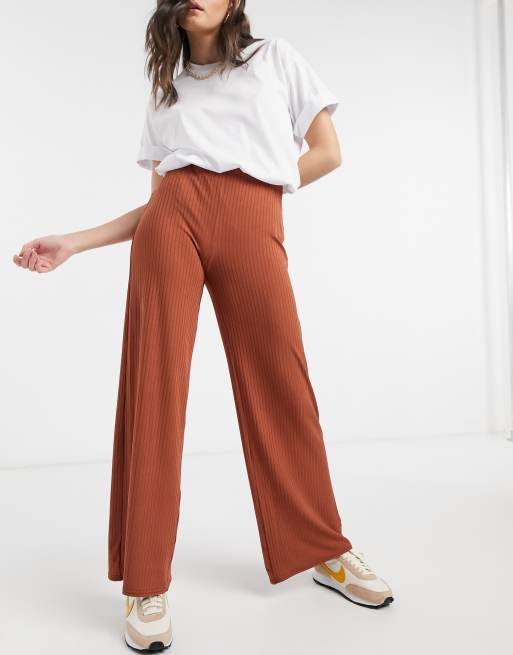 Rust wide 2025 leg trousers