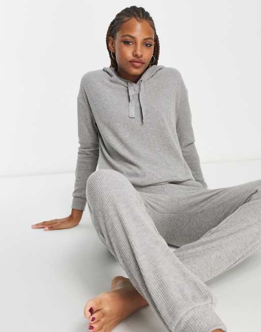 Ribbed hoodie women's new arrivals