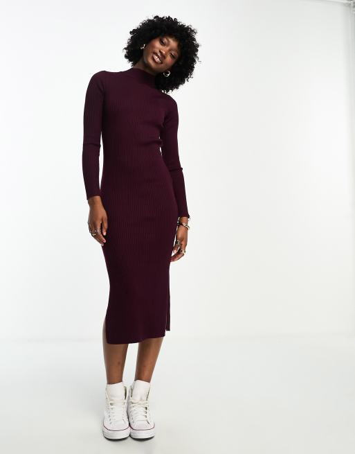 New look burgundy store dress